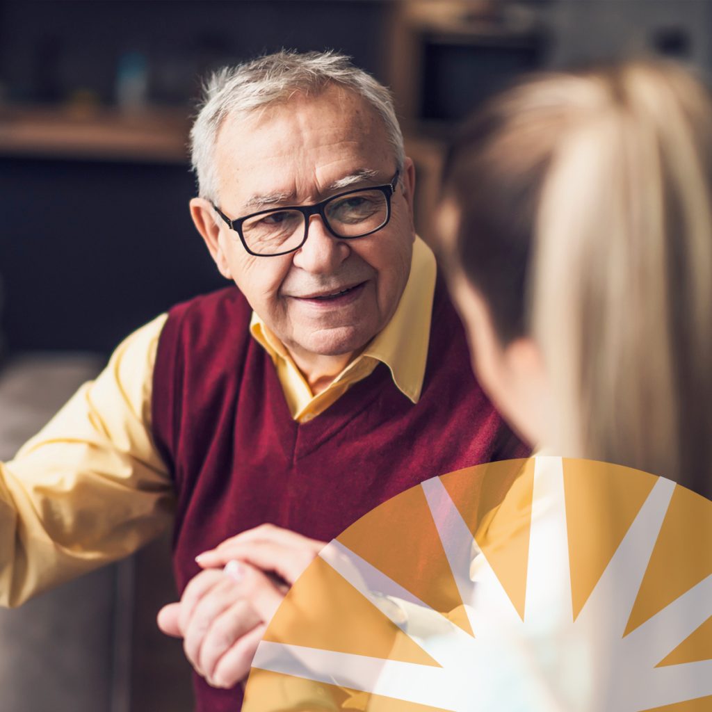 Dayspring Villa Assisted Living Community in Denver, CO - dayspring villa senior man with adult female child