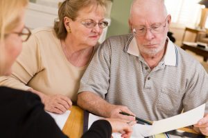 Dayspring Villa Assisted Living Community in Denver, CO - dayspring villa couple filling out forms