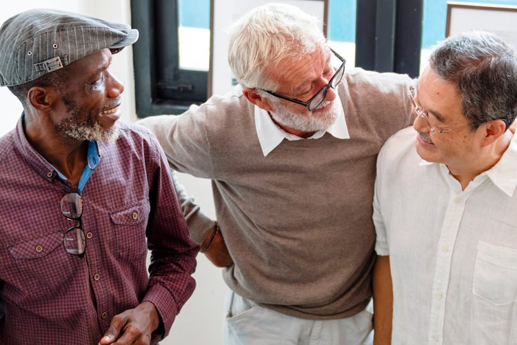 Dayspring Villa Assisted Living Community in Denver, CO - dsv three elderly men talking