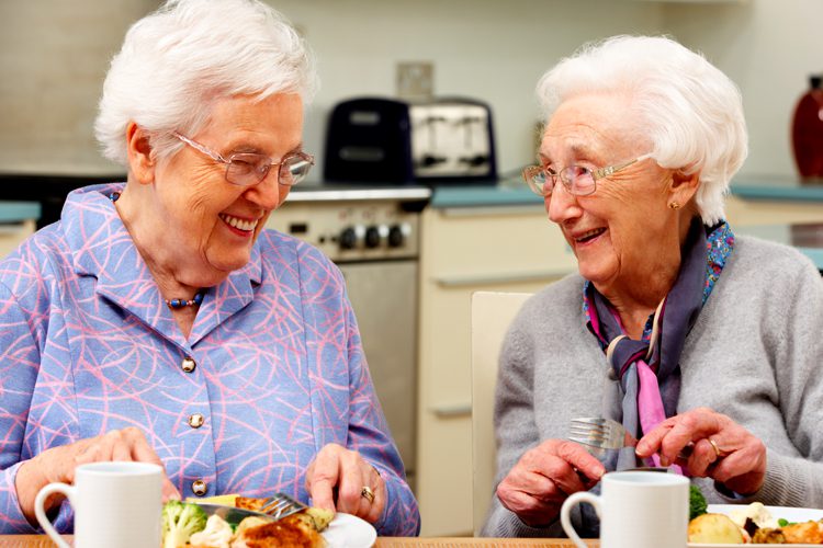 Dayspring Villa Assisted Living Community in Denver, CO - dsw two elderly woman eating together