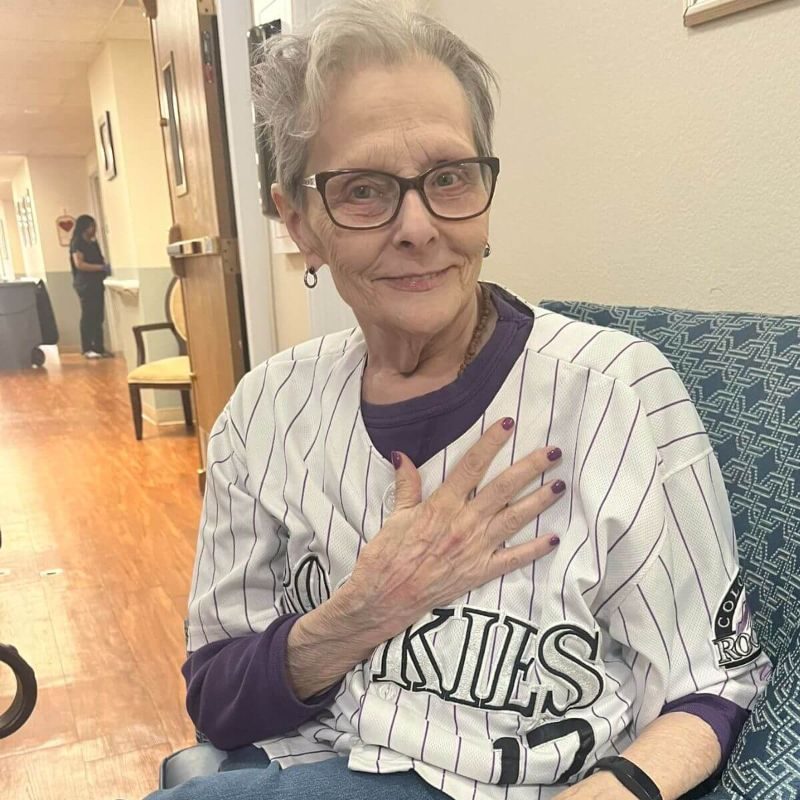 Dayspring Villa Assisted Living Community in Denver, CO - assisted living resident rockies fan square